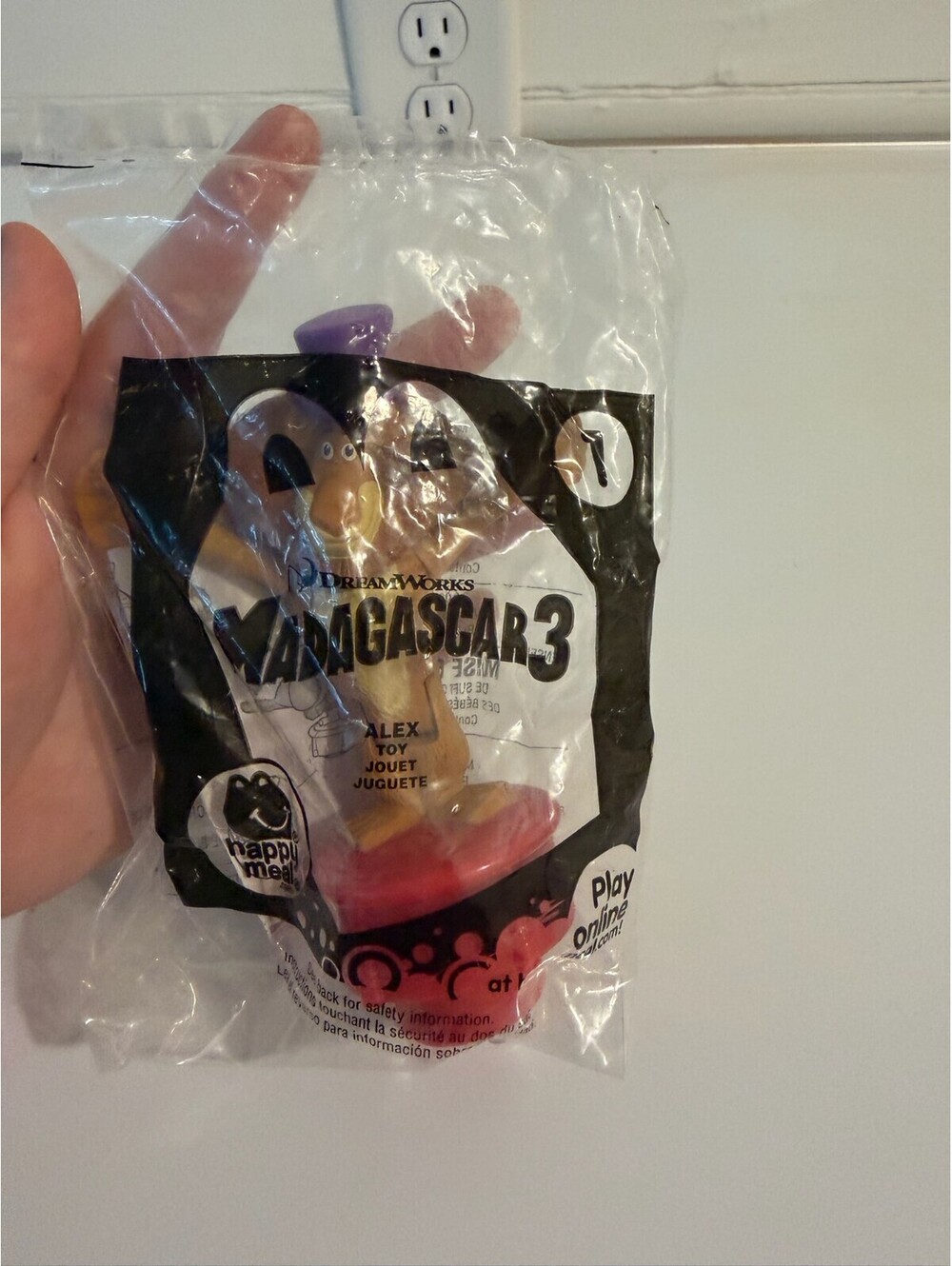 McDonald's Alex Madagascar 3 Happy Meal Toy Sealed